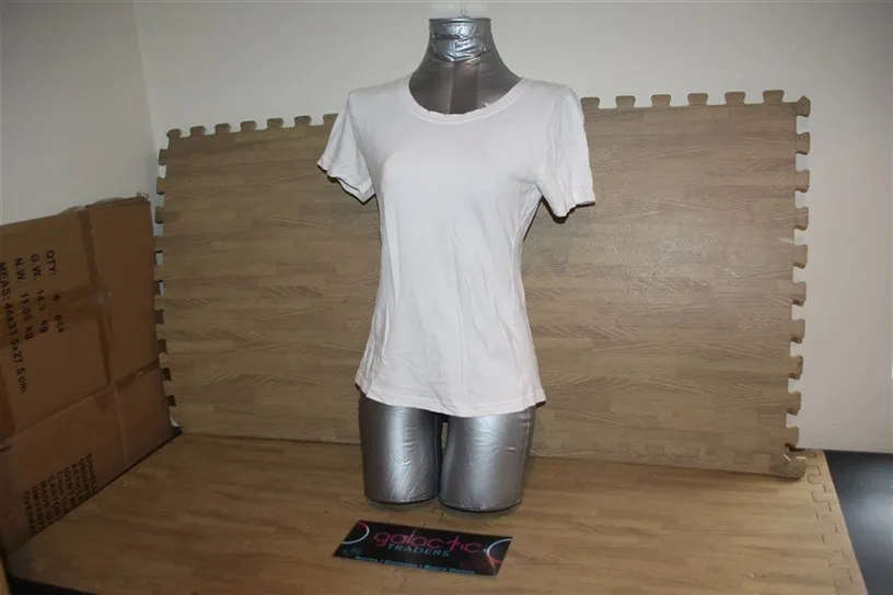 Cotton White T-shirt, Size Small