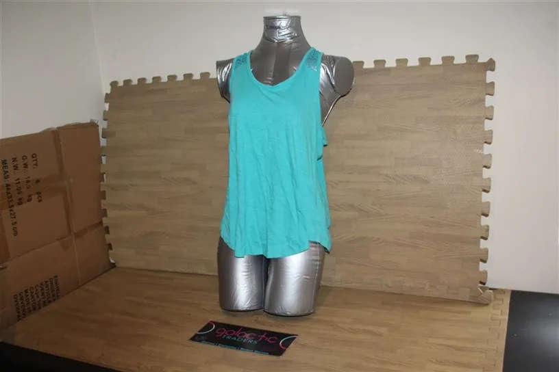 Xanaka brown cotton decorated vest, size says E.U. 42