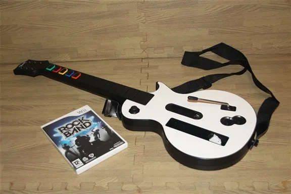 Nintendo Wii Guitar with Rock Band Game