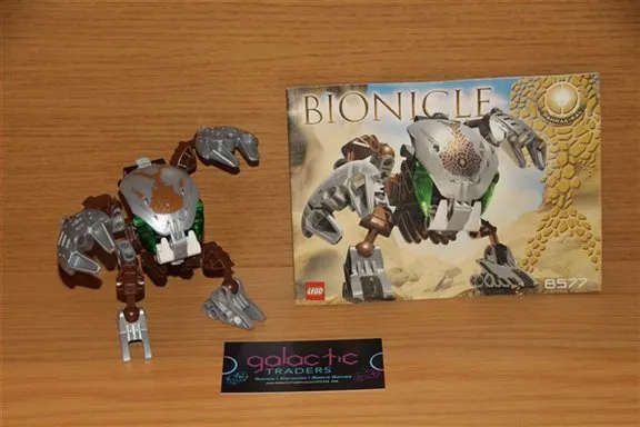 LEGO 8577 Pahrak-Kal Bionicle Set from 2003, Complete with Manual