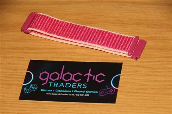 Fitbit Versa 2 Pink Braided Nylon Stretchy Loop Band