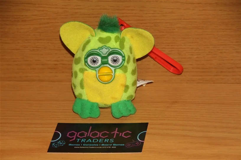 Green Lepard Print Furbie Keychain