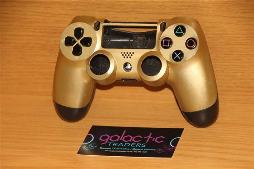 Original Sony PS4 dual shock controller shell casing, gold