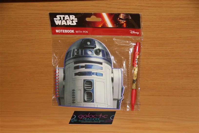 Star Wars R2-D2 notebook with a pen