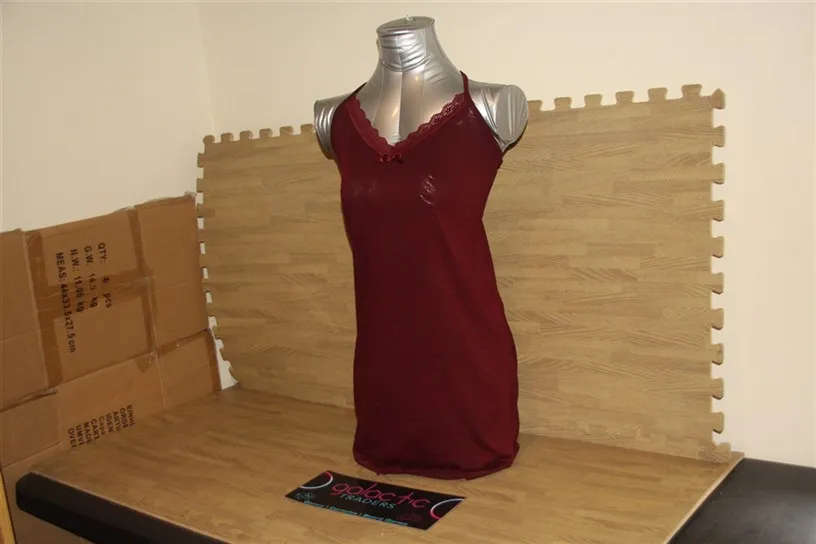 Maroon Cotton Night Dress