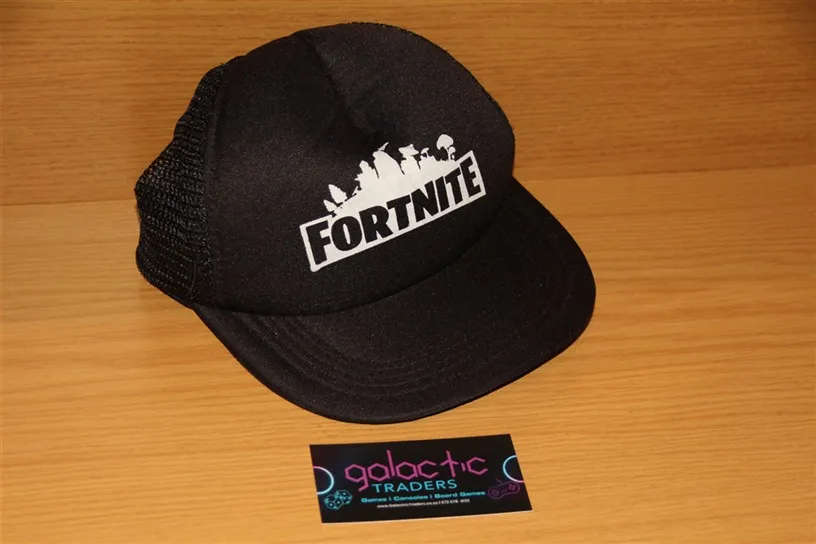 Black Fortnite branded mesh snapback baseball cap