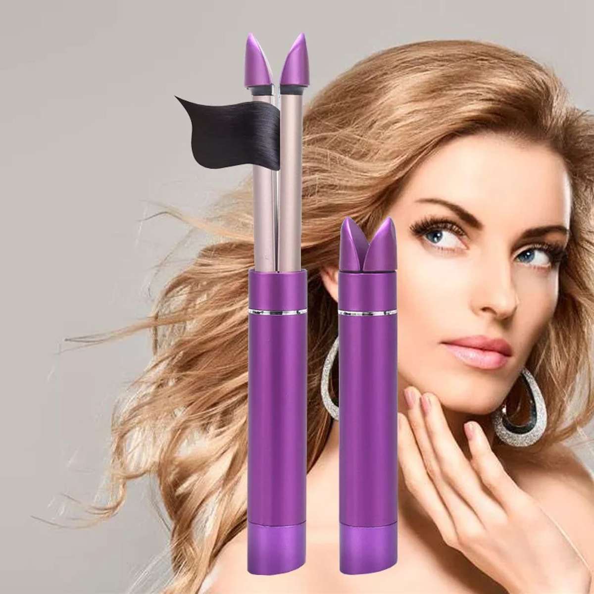2 in 1 Telescopic Straightener &amp; Curler.