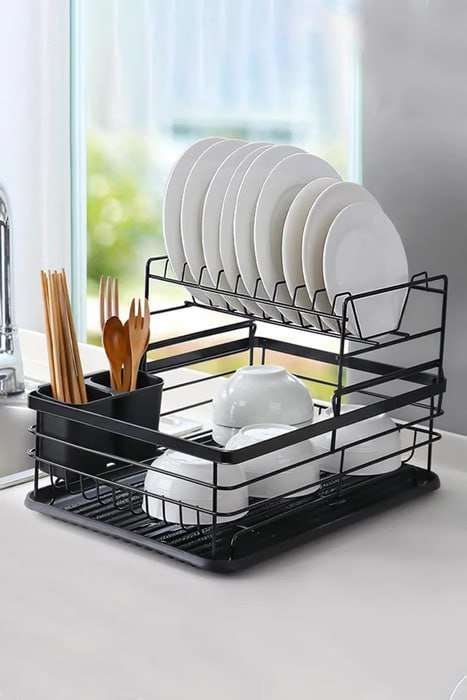 2-Tier Metal Dish Drainer