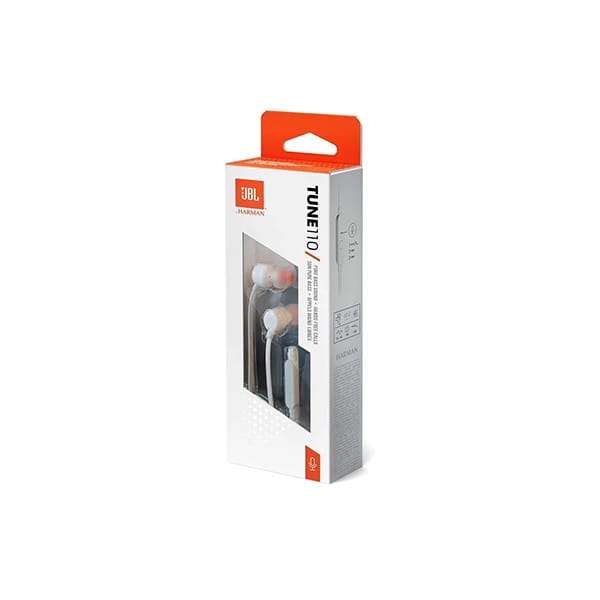 JBL Tune 110 In Ear Earphones  White