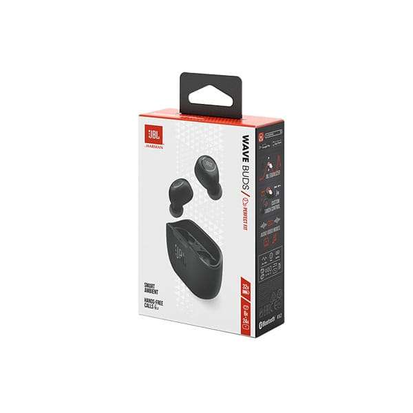 JBL Wave Buds True Wireless Earphones - Black
