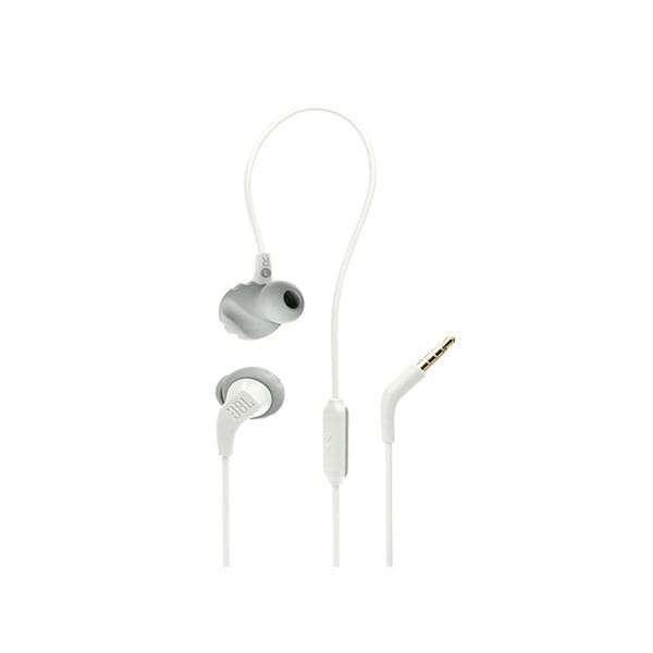 JBL Endurance Run 2 Wired Sweatproof In-Ear Headphones - White