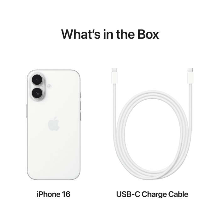 Apple iPhone 16 128GB White (RENEWED)