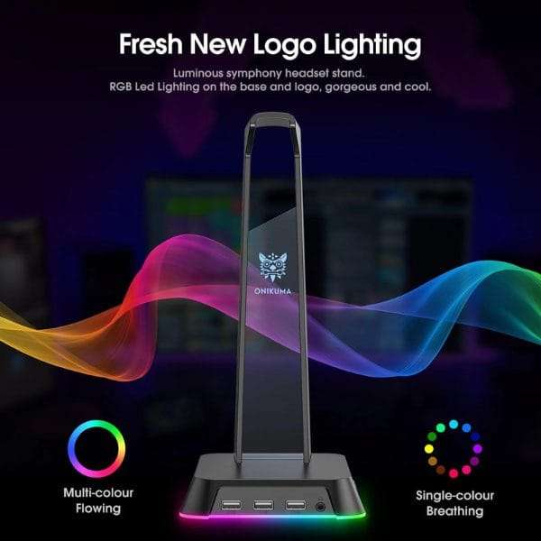 ONIKUMA ST-2 USB Hub Headset Stand