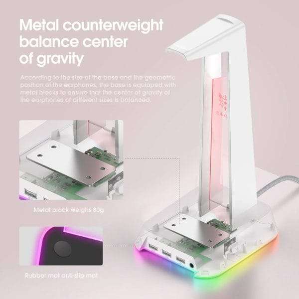 ONIKUMA ST-2 USB Hub Headset Stand