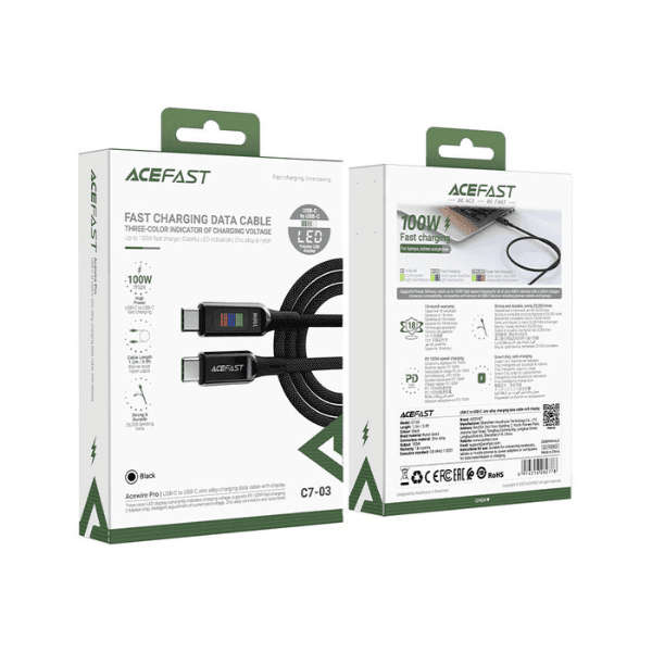ACEFAST Charging Data Cable C7-03 USB-C to USB-C 100W