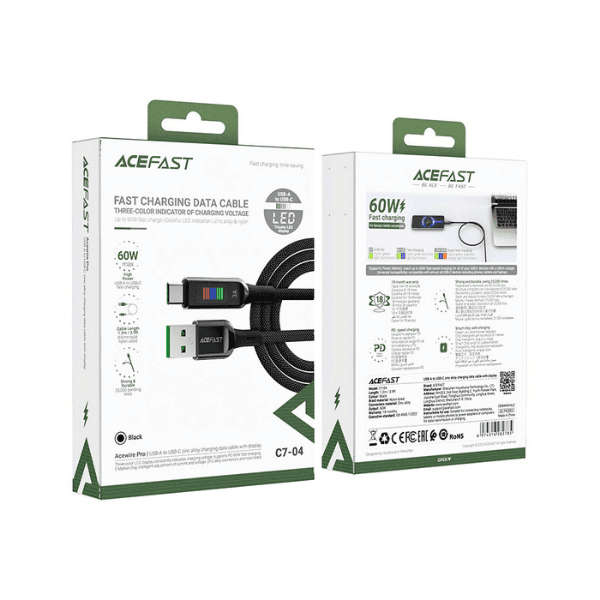 ACEFAST Charging Data Cable C7-04 USB-A to USB-C 60W