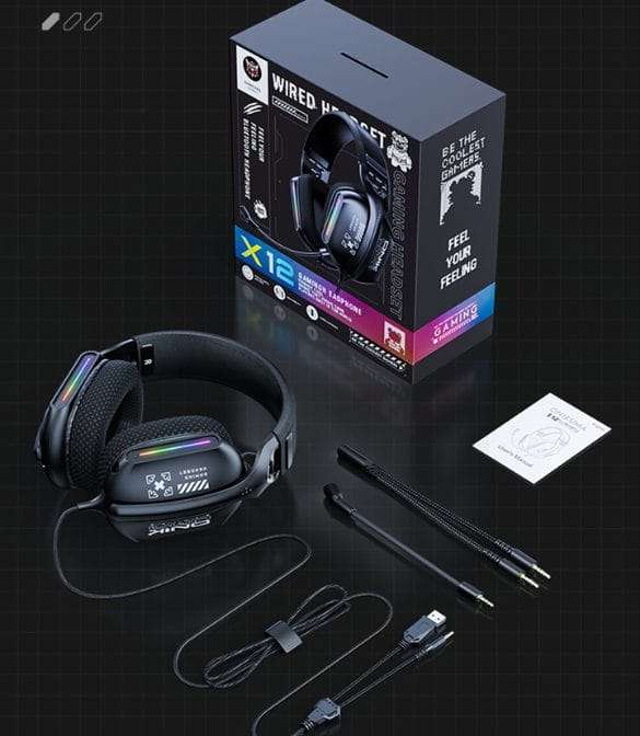 ONIKUMA X12 RGB Wired Gaming Headset