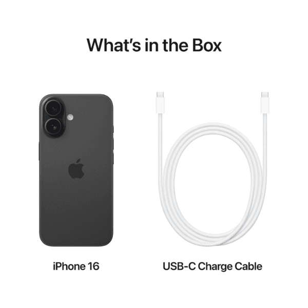 Apple iPhone 16 128GB Black (RENEWED)