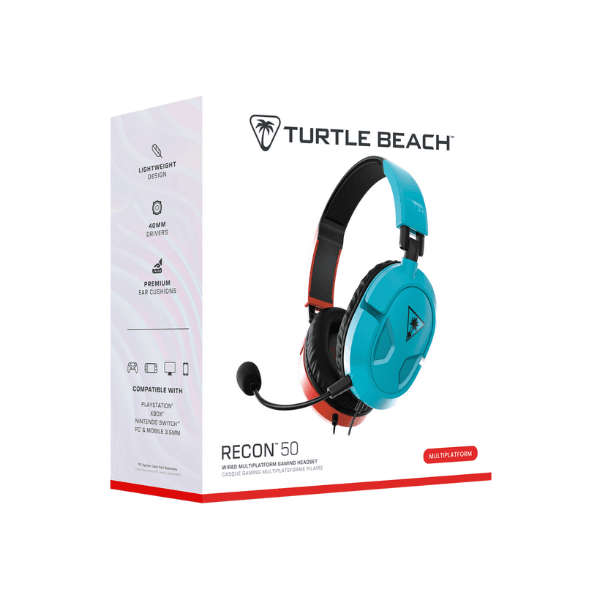 Turtle Beach Recon 50 Headset  Red/Blue