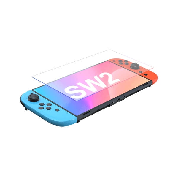 TOPWOLF Tempered Glass Screen Protector for Switch 2 (NS2)