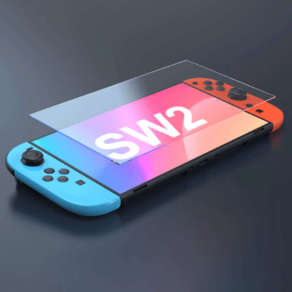 TOPWOLF Tempered Glass Screen Protector for Switch 2 (NS2)