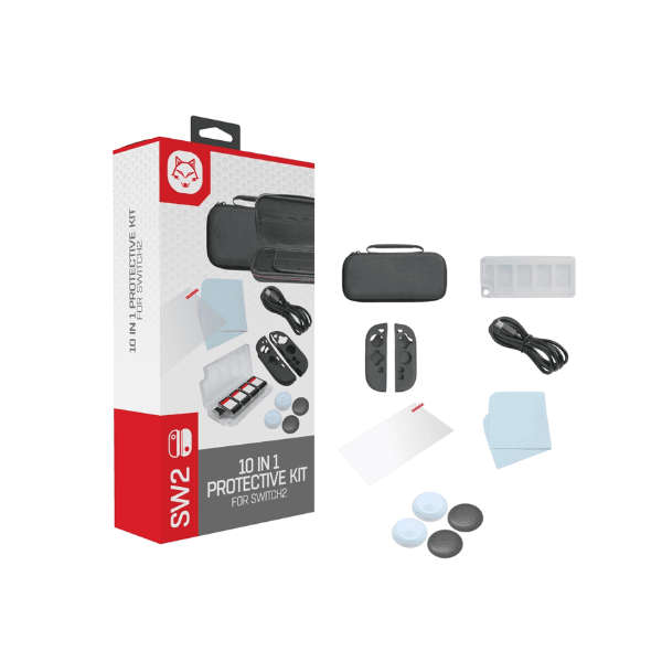 TOPWOLF 10 in 1 Protective Kit For Switch 2 (NS2)