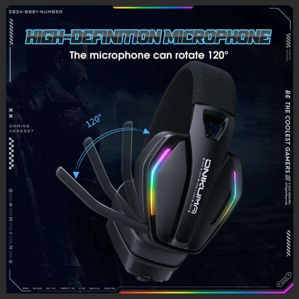 ONIKUMA GT826 Tri-Mode Wireless Gaming Headphones