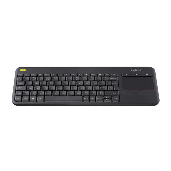 Logitech K400 Plus  Wireless Keyboard with Builtin Touchpad  Black