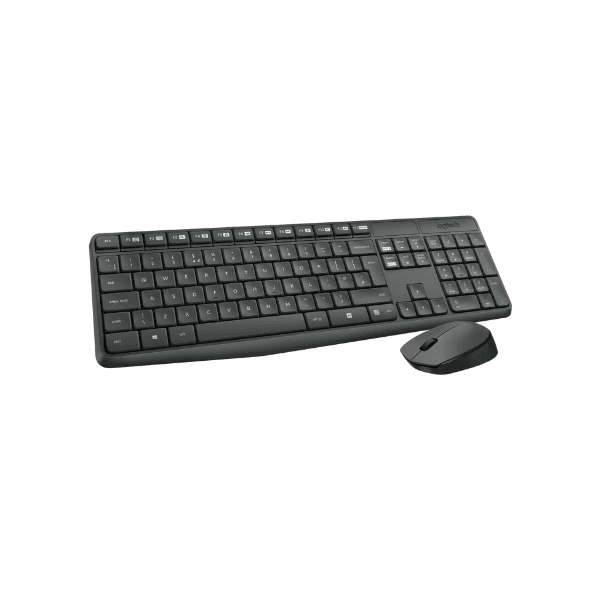 Logitech MK235 Wireless Keyboard and Mouse Combo  Grey
