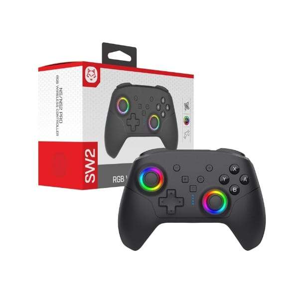 TOPWOLF Switch 2 Pro RGB Breathing Lighting Wireless Controller (NS/NS2/PC)