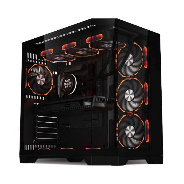 LovingCool LC-HXZ Mid Tower PC Case (ATX/mATX/ITX)  BLACK