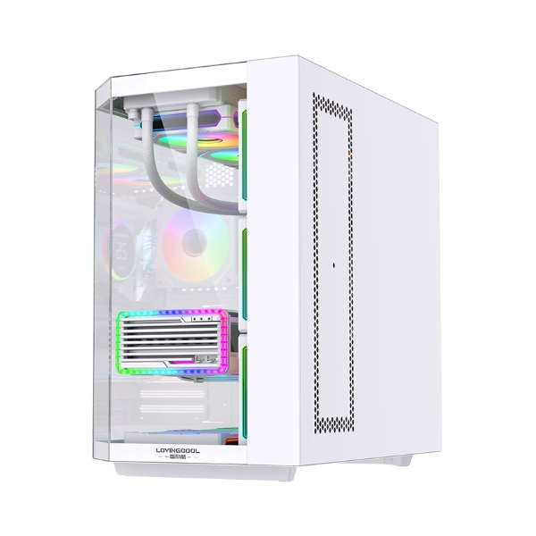LovingCool LC-HXZ Mid Tower PC Case (ATX/mATX/ITX)  White