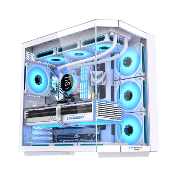 LovingCool LC-HXZ Mid Tower PC Case (ATX/mATX/ITX)  White