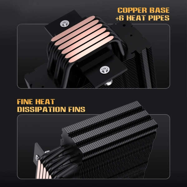 LovingCool J160 CPU Air Cooler  White