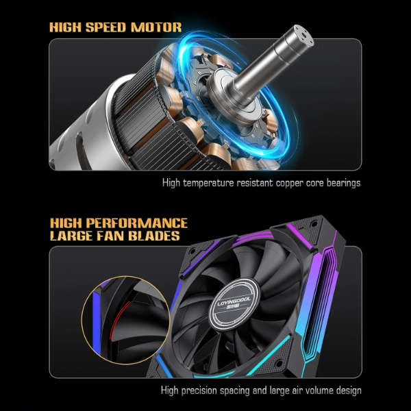 LovingCool J160 CPU Air Cooler  White