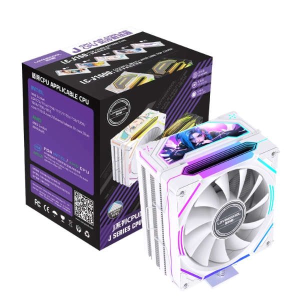LovingCool J160 CPU Air Cooler  White