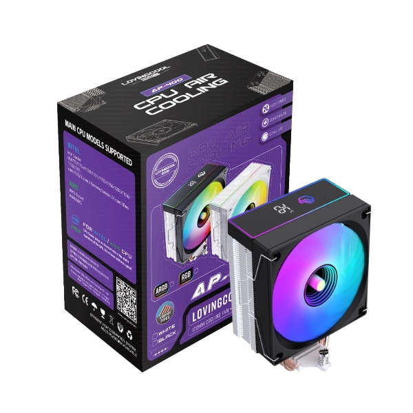 LovingCool AP-400 CPU Air Cooler  Black