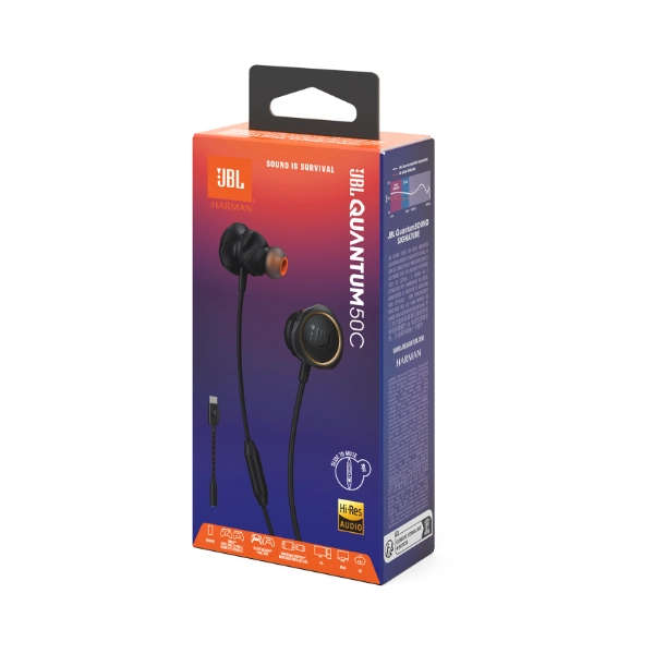 JBL Tune 50C USB Type-C In-Ear Headphones - Black