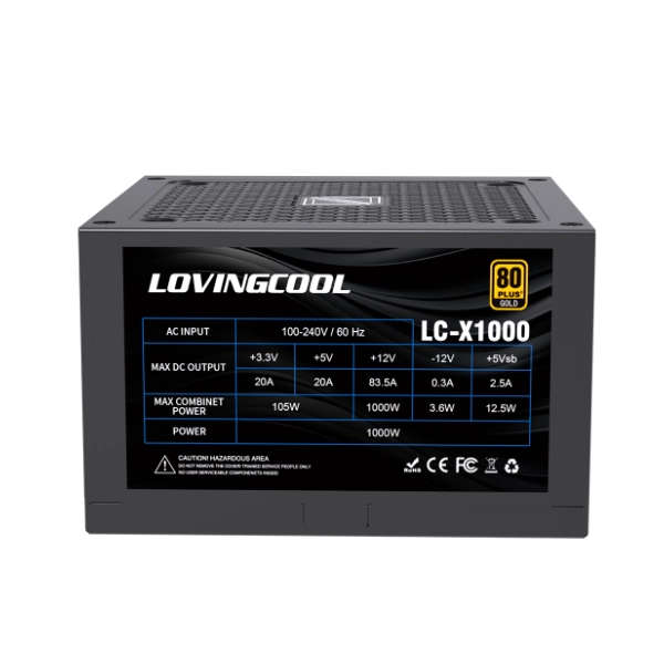 LovingCool 1000W X Series Power Supply (Modular)