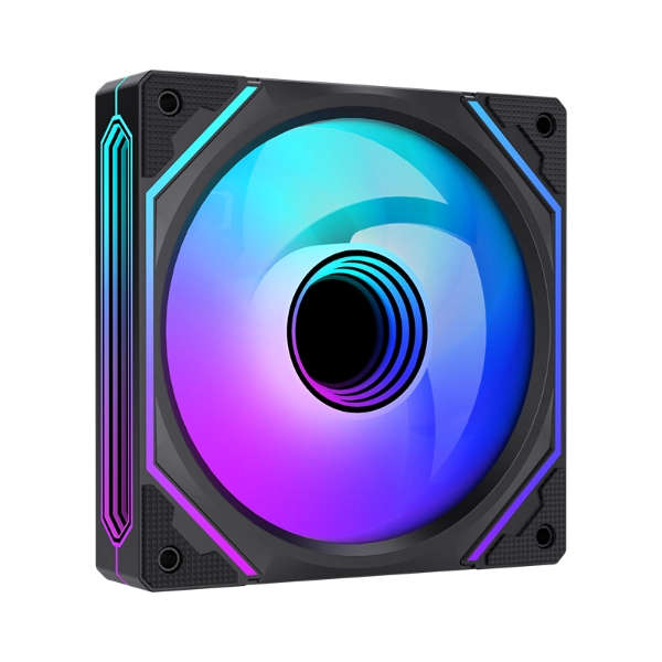 LovingCool 6RS-1200 Mirror ARGB 120mm Case Fan  Black