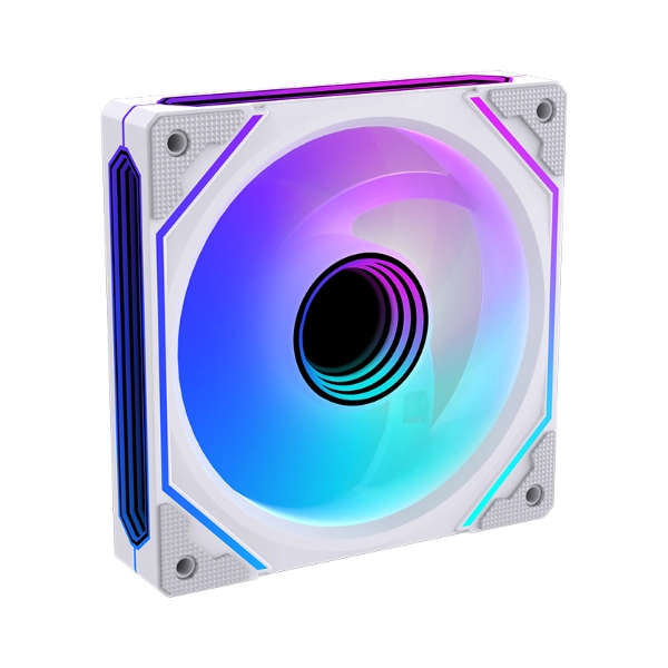 LovingCool 6RS-1200 Mirror ARGB 120mm Case Fan  White