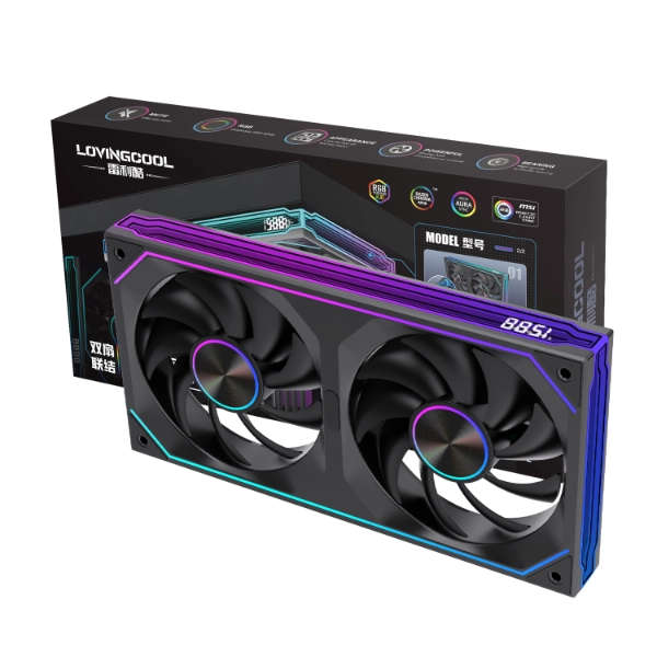 LovingCool LGPro-240-S ARGB 240mm Case Fan  Black (With Display)