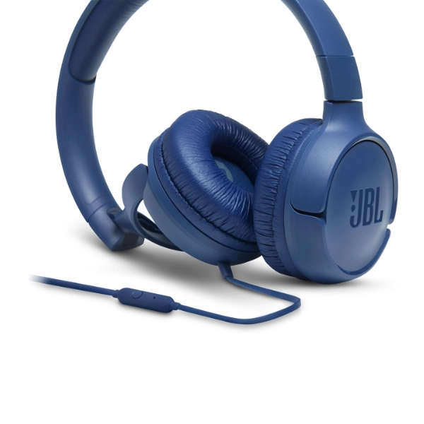 JBL Tune 500 Wired On Ear Headphones With Mic - Blue