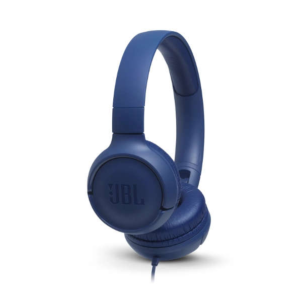 JBL Tune 500 Wired On Ear Headphones With Mic - Blue