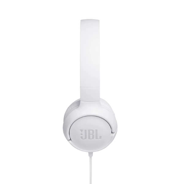 JBL Tune 500 Wired On Ear Headphones With Mic - White