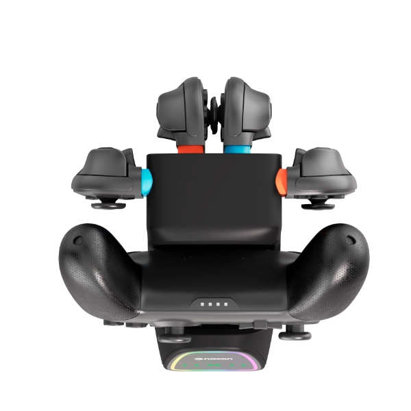 Nacon QuadPro RGB Charging Dock For Switch 2 Pro Controller + Joy-Con + Console (NS2)