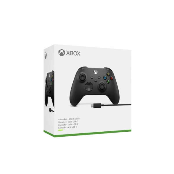 Xbox Series Wireless Controller + USB-C Cable   Carbon Black