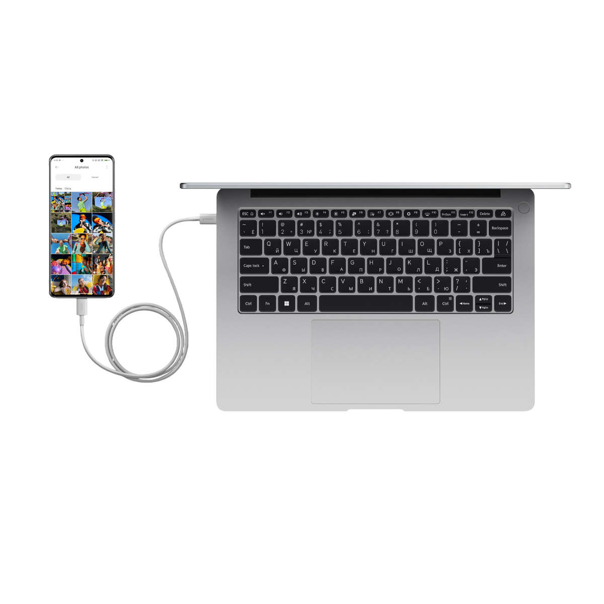 Xiaomi USB4 6A USB Type-C To USB Type-C Braided Cable 2m- (120W, 480 Mbps)