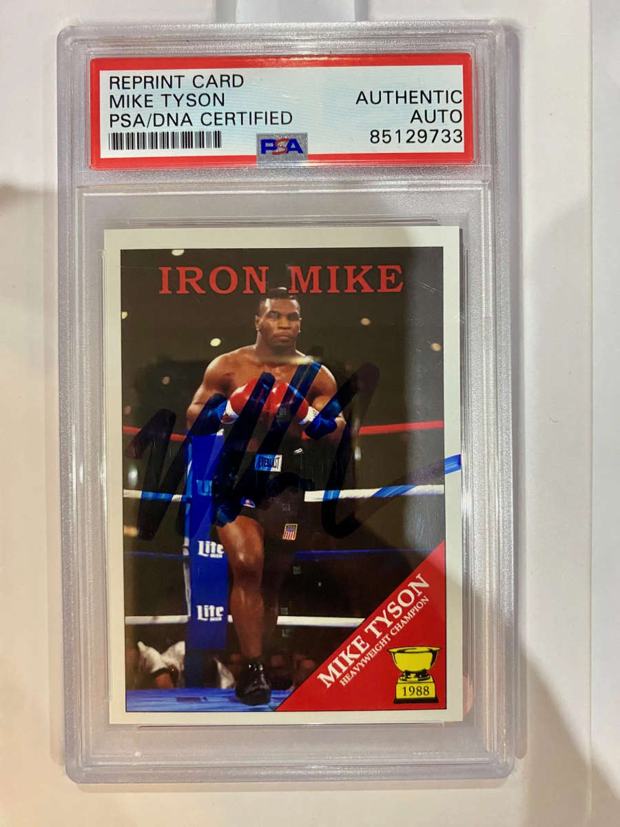 Trading Cards - Mike Tyson autograph PSA/DNA certified signed card ...