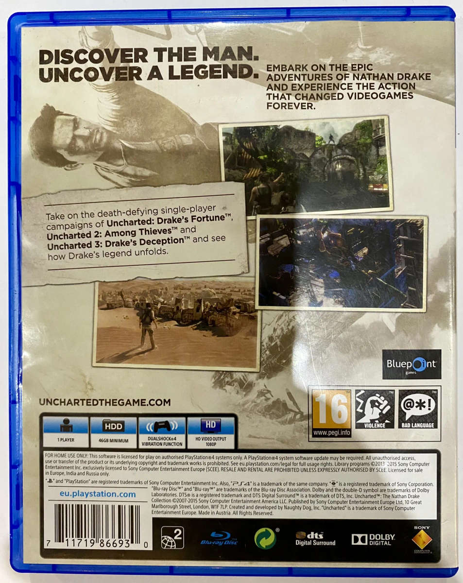 Uncharted The Nathan Drake Collection  - PS4